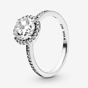 Pandora Size 7 Round Halo Ring